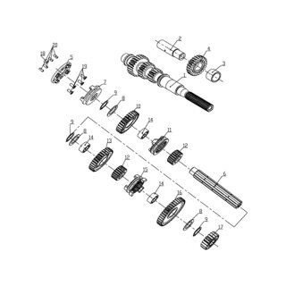 POS.19 - SCHRAUBKOPFSCHRAUBE 6 PFANNEN M5X16 - LINHAI 710S - HYTRACK 710S