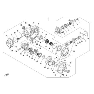 Pos.14 - Lager 32006 (30x55x17) - CFMOTO CForce 450 XL DLX EPS Sunshine Edition