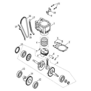 Pos. 02 - Dichtung Zylinderfuss 400ccm - Triton Outback 400 4x4 EFI 2011